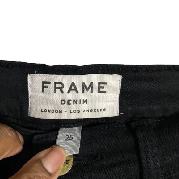 Frame Denim Women Le Skinny de Jeanne in Film Noir - Picture 4 of 10